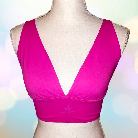 Adidas Longline Plunge Light Support Bra - Picture 1 of 6